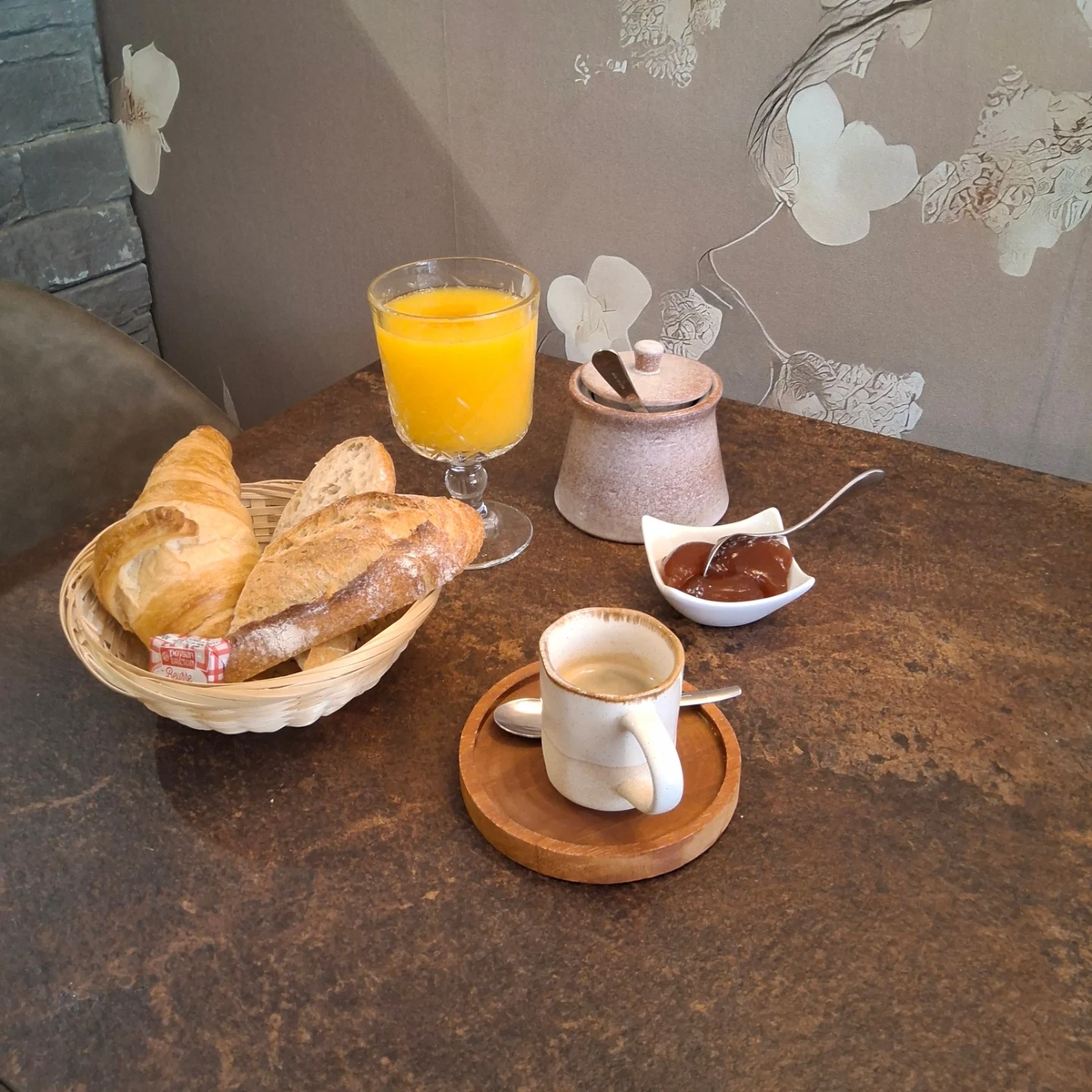 Petit-déjeuner du salon de thé